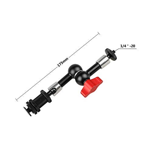 CAMVATE 7" Articulating Magic Arm + 1/4" Cold Hot Shot Mount for Camera LED Light Monitor - 1088 - Image 2
