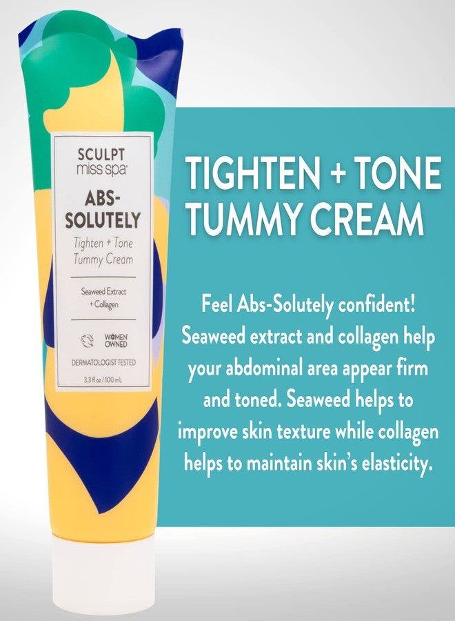 MISS SPA Tighten Tone Tummy Cream, Collagen Body Cream, Anti Aging Firming Tummy Cream, Helps Firm and Tone Abdominal Area, Body Lotion, 3.3 fL oz - Image 2