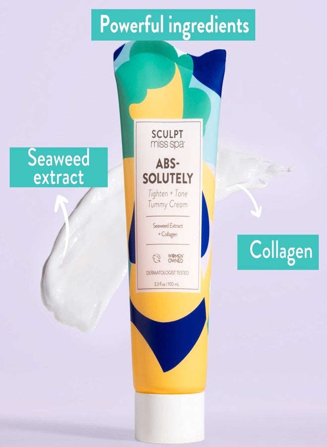 MISS SPA Tighten Tone Tummy Cream, Collagen Body Cream, Anti Aging Firming Tummy Cream, Helps Firm and Tone Abdominal Area, Body Lotion, 3.3 fL oz - Image 4