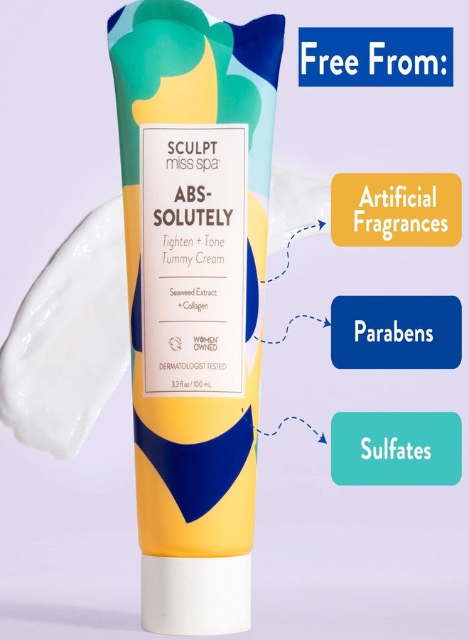 MISS SPA Tighten Tone Tummy Cream, Collagen Body Cream, Anti Aging Firming Tummy Cream, Helps Firm and Tone Abdominal Area, Body Lotion, 3.3 fL oz - Image 5