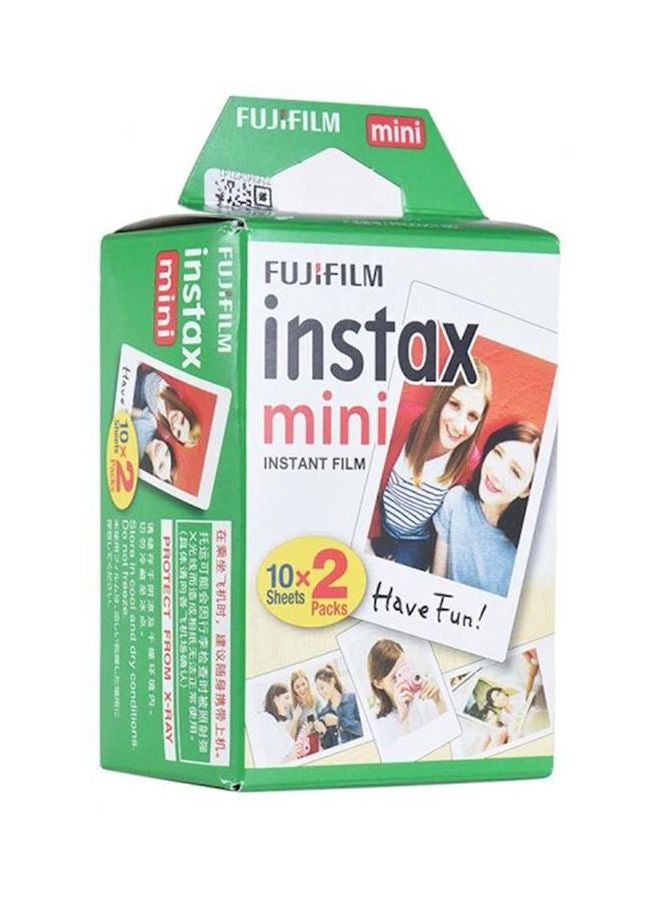 FUJIFILM 20-Piece Instax Mini Photo Paper White - Image 1