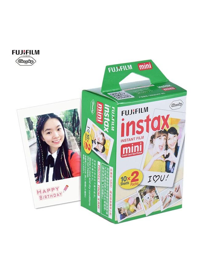 FUJIFILM 20-Piece Instax Mini Photo Paper White - Image 2