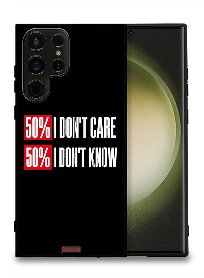 Tolwak Samsung Galaxy S23 Ultra 5G Protective Case Cover I Do Not Care - Image 2