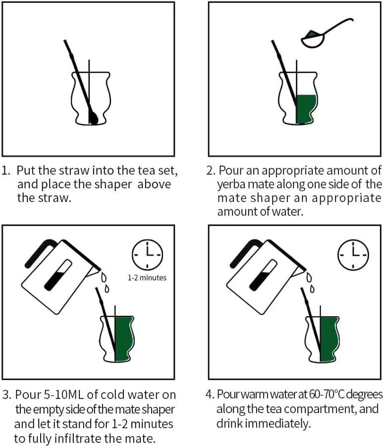 Luckam Stainless Steel Yerba Mate Cup, 6.7 oz Stylish Modern Design, Durable and Easy to Clean, Perfect for Daily Use, Army Green - Image 5