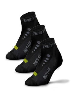 Thirty48 Low Cut Cycling Socks for Men and Women | Unisex Breathable Sport Socks (Extra Large - Men 10-14, [3 Pairs] Black/Green) - pzsku/ZABF660B84D8DCCD07946Z/45/_/1692874813/2394738c-c831-43d5-9a40-df995075d806