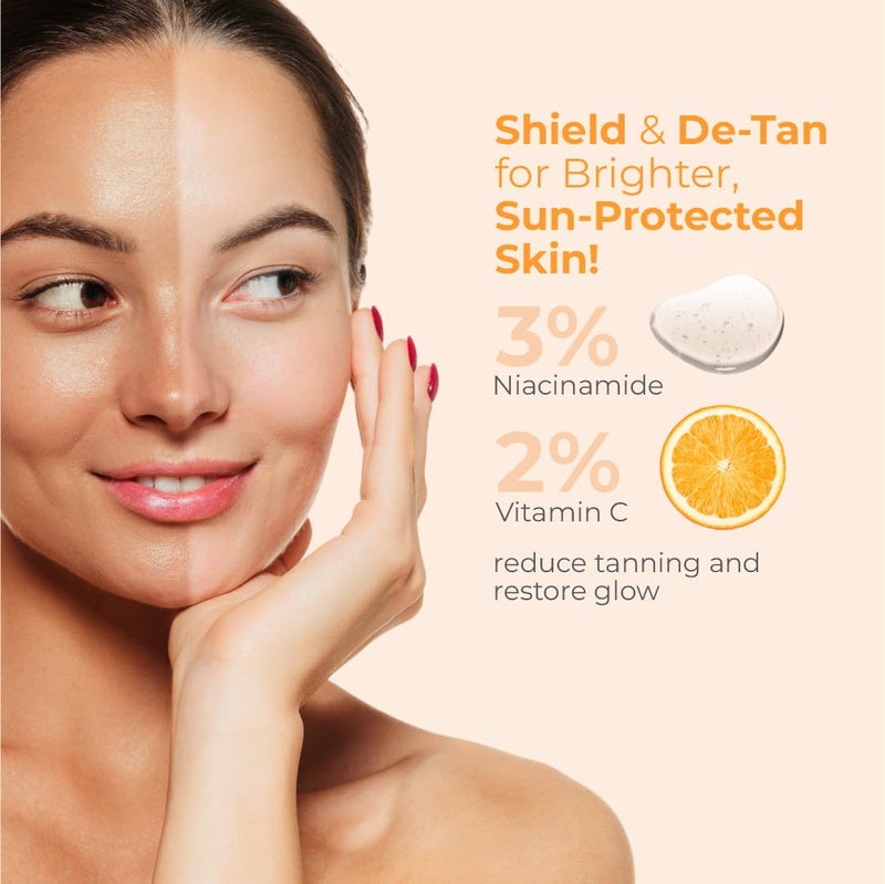 Brinton UV Doux DTan Aqua Sunscreen Lotion  SPF 50 PA  8Hour Hydration DTan Formula with Niacinamide  Vitamin C 50 ml Pack of 3 - Image 5