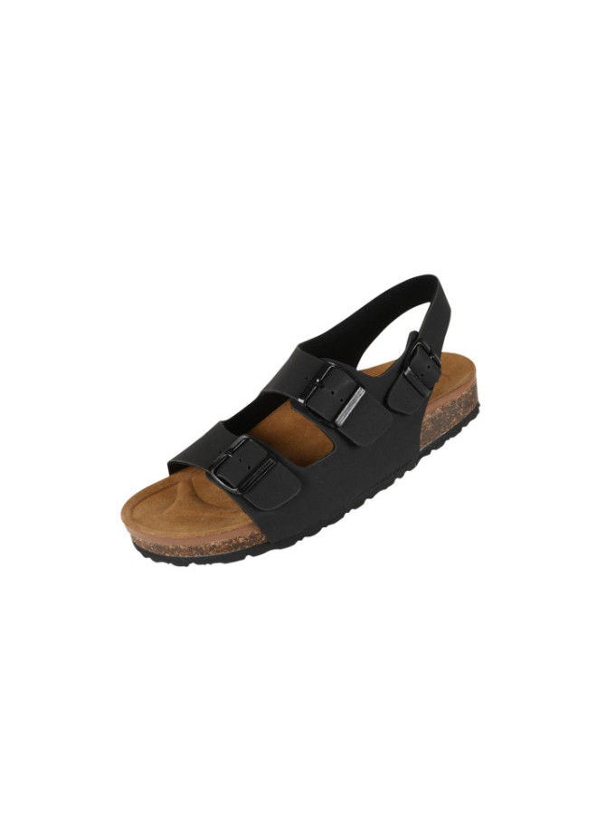 BiOCHIC - Biochic Mens Back Strap Sandal 012-399 39910-Black - Image 1