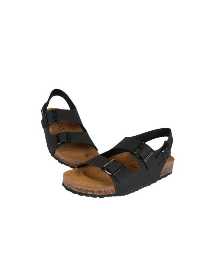 BiOCHIC - Biochic Mens Back Strap Sandal 012-399 39910-Black - Image 1