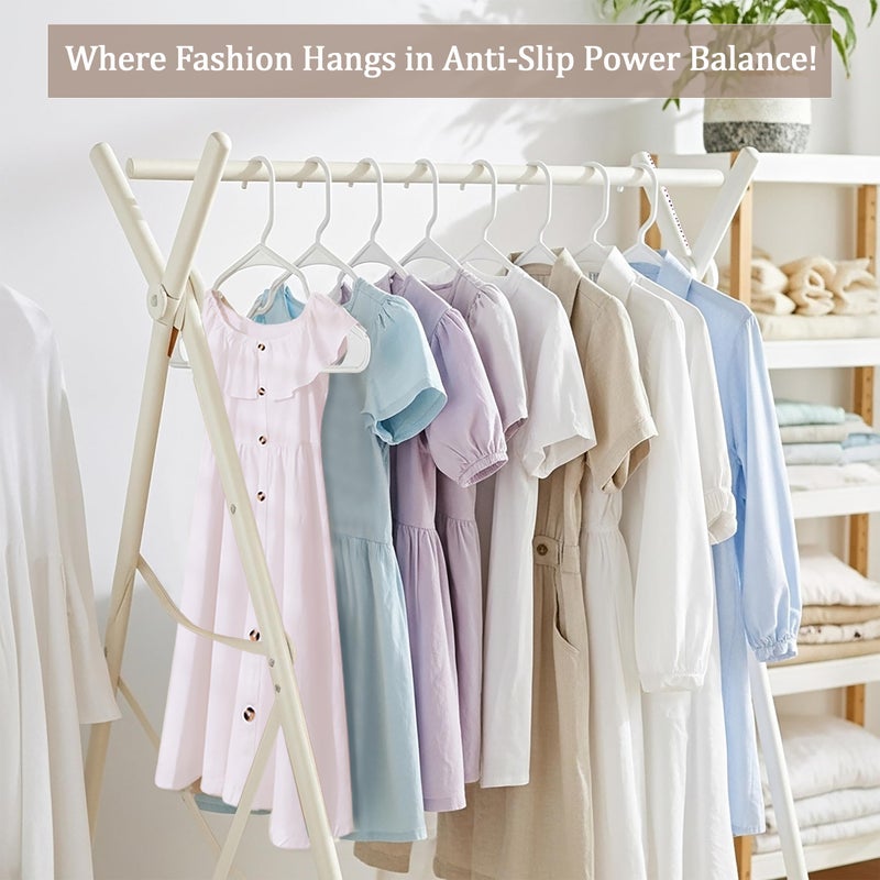 Utopia Home Clothes Hangers 20 Pack - Plastic Hangers Space Saving - Durable Coat Hanger with Shoulder Grooves (White) - Image 4