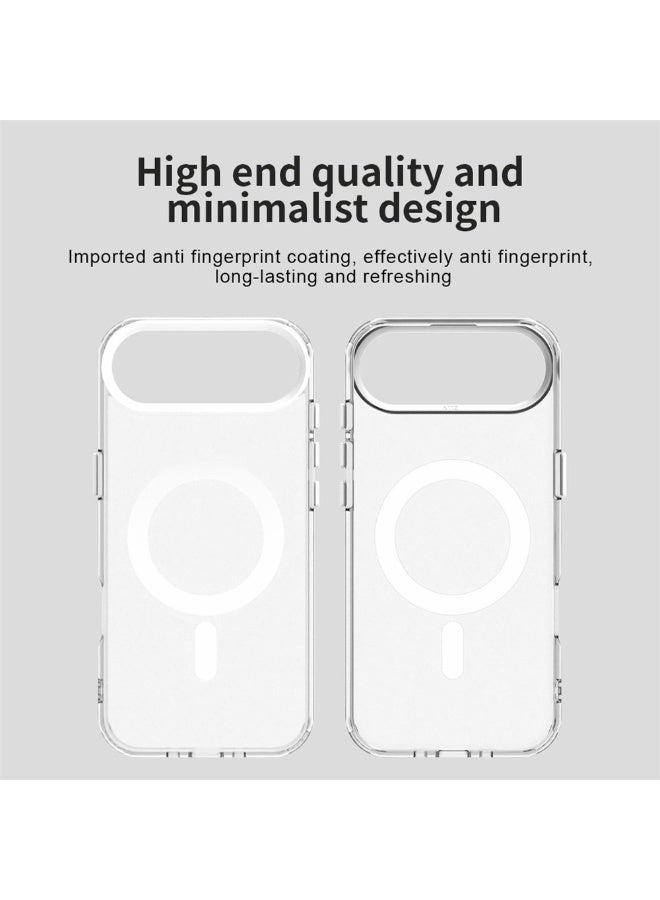 دينكس جراب ماجسيف فاخر غير لامع لهاتف آيفون 17 إير، غطاء مغناطيسي نحيف مقاوم للصدمات، (أبيض) - Image 4