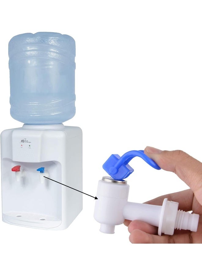 Royal Apex 2 Pcs Sets Water Cooler Faucet, Plastic Water Dispenser Tap, Water Bottle Jug Spigot Spout Valve Replacement Parts, Hot And Cold Internal Thread - Image 4
