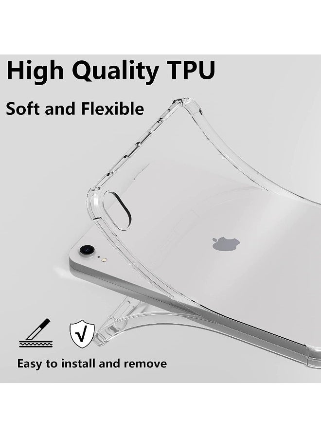 DUSALA iPad Mini 6 Case 2021 Model, Ultra Slim Transparent Bumper Soft TPU Back Cover For iPad Mini 6 - Clear - Image 4