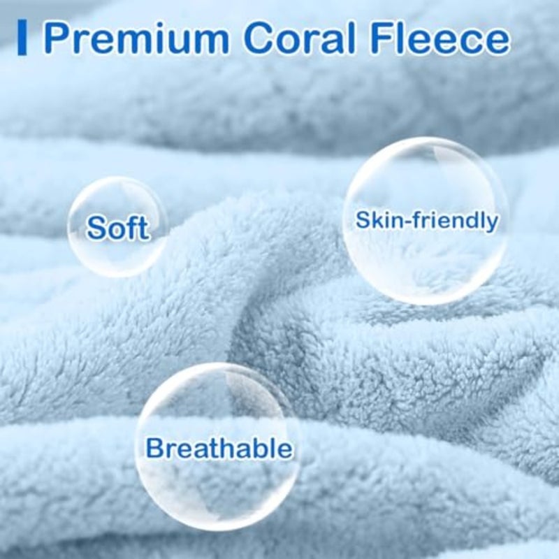 Hooded Bath Towel - Super Soft and Absorbent Coral Fleece, Rabbit Swim Cover-Up, Quick Dry Lightweight Pool and Beach Towel for Boys Girls Ages 3-10 90x150cm - Image 2