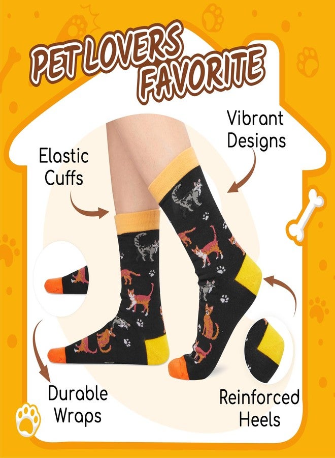 Happy Pop HAPPYPOP Cat Gifts for Mom Dad - Funny Cat Lover Gifts for Women Men, Novelty Animal Socks for Teens - Image 2