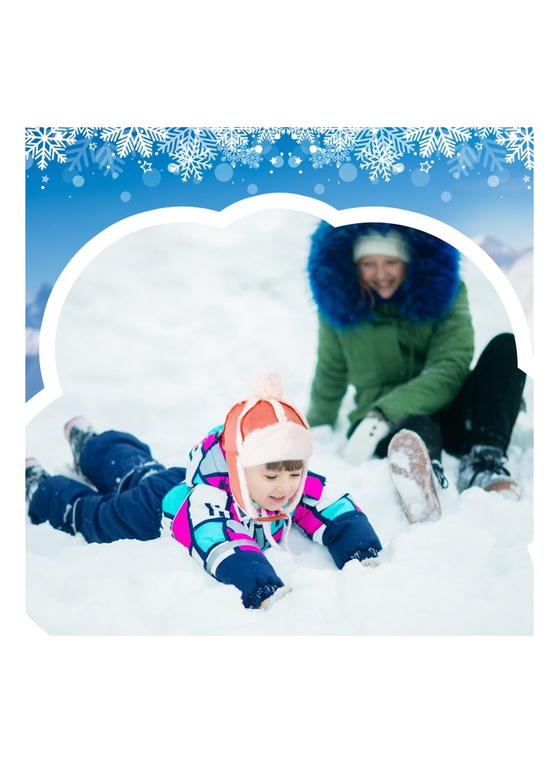 Excefore Infant Winter Hat, Baby Winter Trapper Hat, Winter Kids Beanie Hat, 2Pcs Baby Winter Trapper Hat Fabric Earflap Cap Warm Windproof  Snow Toddler Beanie for 0-4 Years Boys Infant Girls  - Image 5