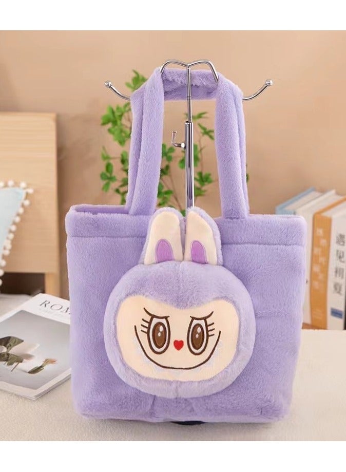 لابوبو حقيبة كتف مائلةحقيبة ظهر كرتونية حقيبة دمية محشوة للنقودحقيبة مدرسية مزدوجة الأشرطة