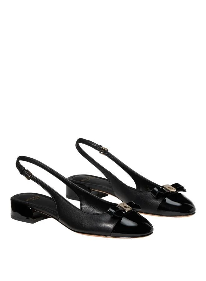 كيت سبيد Deco Bow Smooth Leather Slingback Pump