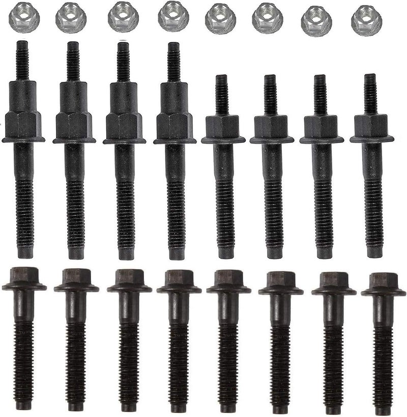 Everbuilt Exhaust Manifold Bolt Stud Lock Nuts Hardware Kit for 2000-2013 Chrysler Dodge Ram 4.7L V8 Engines - Image 1