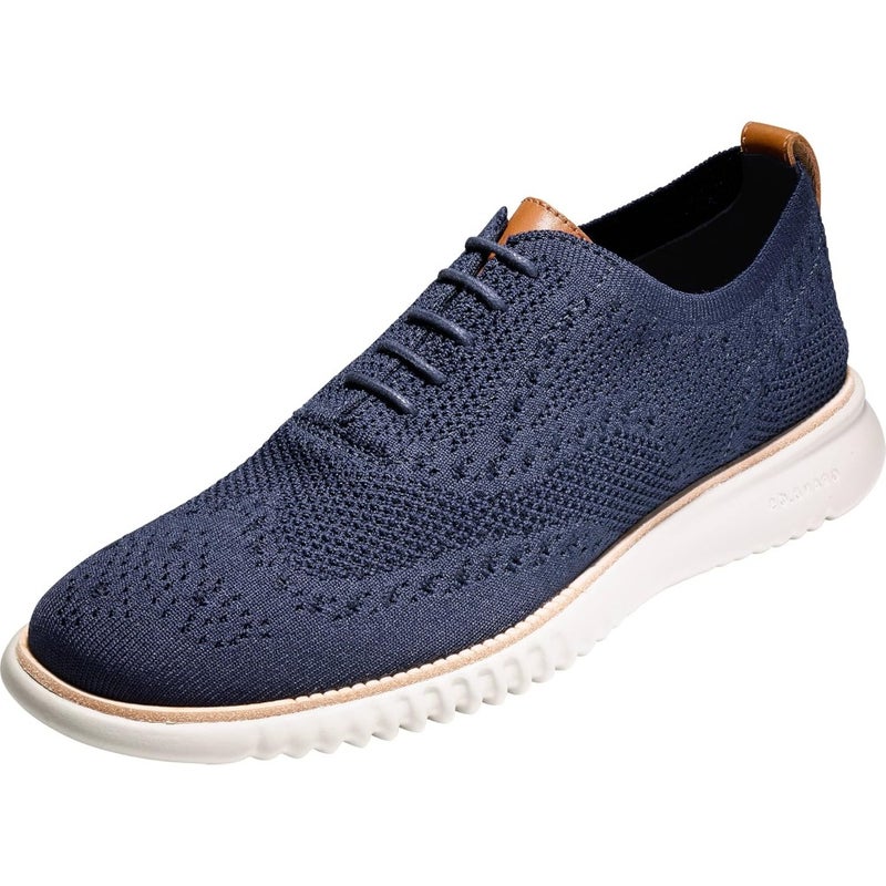 Men's casual oxford for daily wear, Stitchlite knit upper in black, lightweight and breathable with Grand.S foam cushioning - Image 1