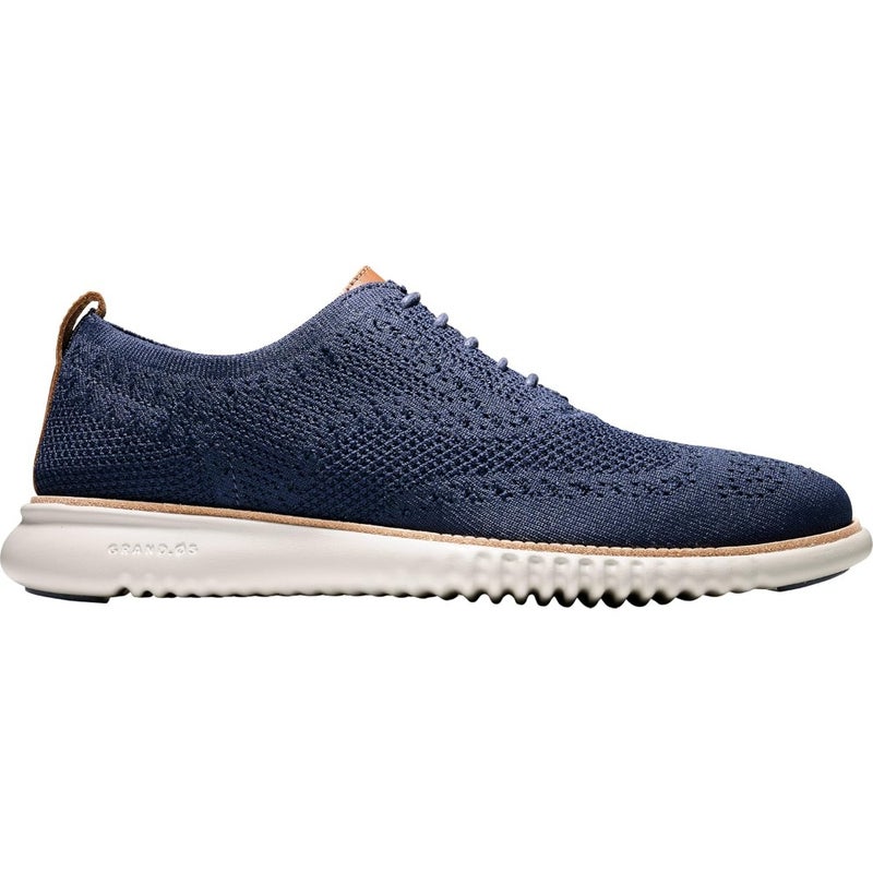 Men's casual oxford for daily wear, Stitchlite knit upper in black, lightweight and breathable with Grand.S foam cushioning - Image 4