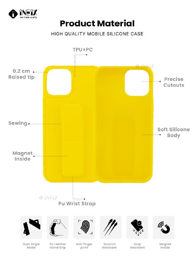 INEIX - 3-in-1 Magnetic Wrist Strap Hand Grip with Stand Case Cover For Apple iPhone 13 - Image 1
