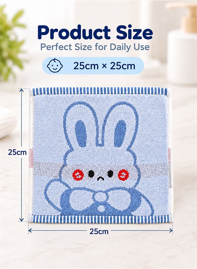 Super ZYouth 3 Pcs Baby Towels, Soft Absorbent Baby Washcloths with Cute Cartoon Design, Gentle Face & Hand Towels for Bathing, Feeding and Daily Cleaning - Image 5