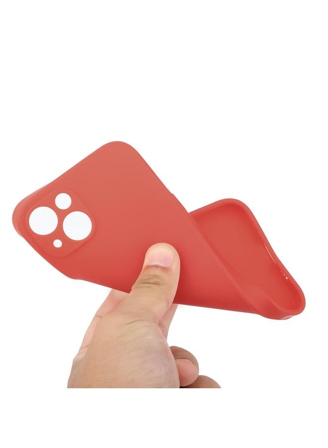 اس-توب جراب هاتف iPhone 15 Plus ذو حافة مستقيمة بلون سادة من مادة TPU المقاومة للصدمات - Image 3