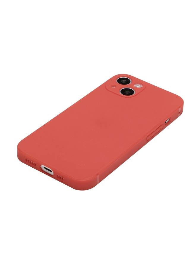 اس-توب جراب هاتف iPhone 15 Plus ذو حافة مستقيمة بلون سادة من مادة TPU المقاومة للصدمات - Image 2