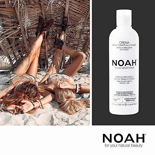 Noah - 2.2 Restructuring Cream with Yogurt - Wrap for Dry, Brittle and Dull Hair - 8.45 fl.oz. / 250 ml For Your Natural Beauty (Yogurt) - Image 4