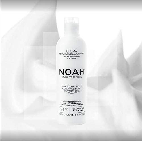 Noah - 2.2 Restructuring Cream with Yogurt - Wrap for Dry, Brittle and Dull Hair - 8.45 fl.oz. / 250 ml For Your Natural Beauty (Yogurt) - Image 3