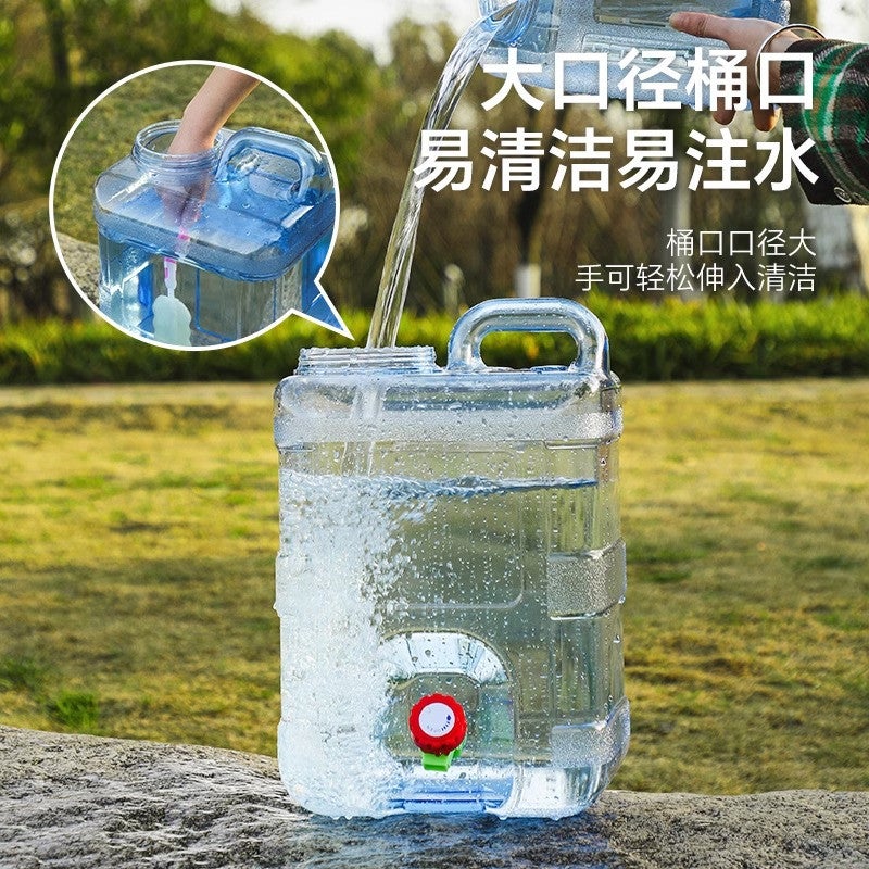 CME Outdoor Pure Water Bucket Portable with Lid Food-Grade Household Water Storage Mineral Water Bucket with Faucet Car Water Storage Bucket - Image 4