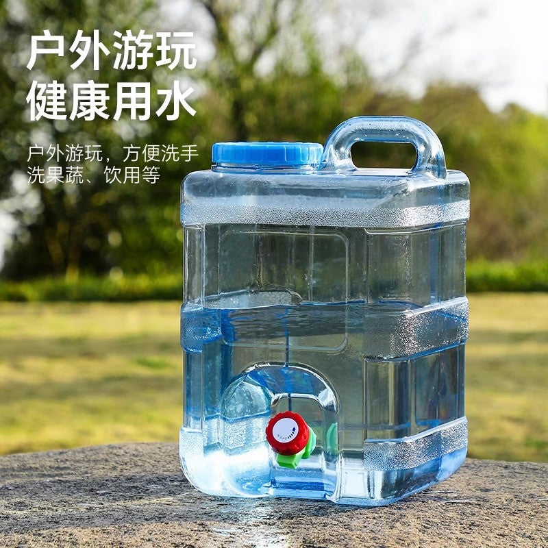 CME Outdoor Pure Water Bucket Portable with Lid Food-Grade Household Water Storage Mineral Water Bucket with Faucet Car Water Storage Bucket - Image 3