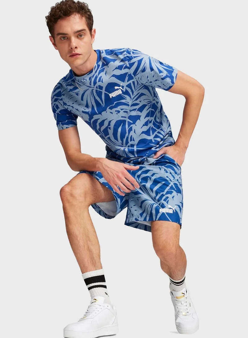 PUMA Essential Palm Resort All Over Printed T-Shirt