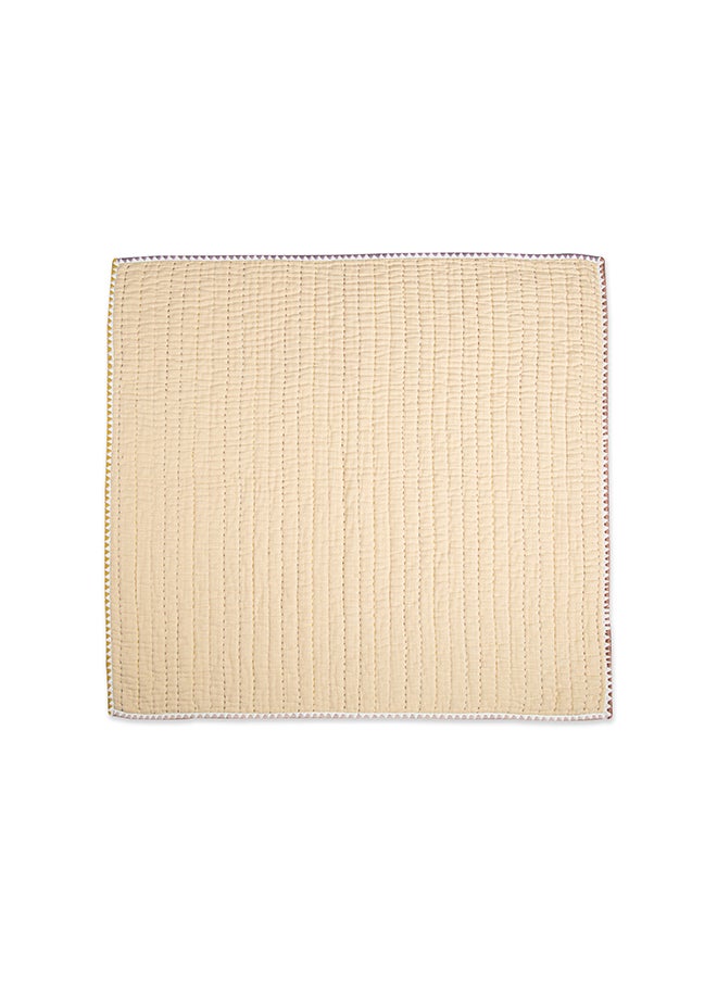 Crane BABY Blanket, Soft Cotton Quilted Nursery And Toddler Blanket For Boys And Girls, Light Yellow, 36 X 36 Inch  - Image 4