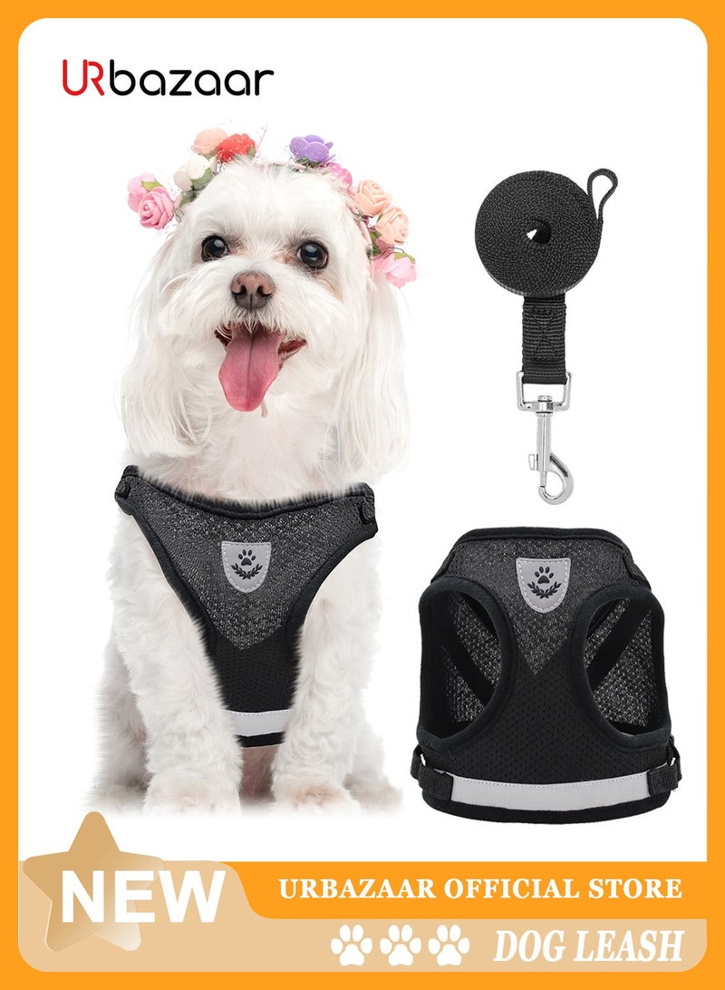 URbazaar Dog Harness with Leash Set,No Pull Adjustable Reflective Step-in Puppy Harness with Padded Vestfor Extra-Small/Small Medium Large Dogs and Cats - Image 1