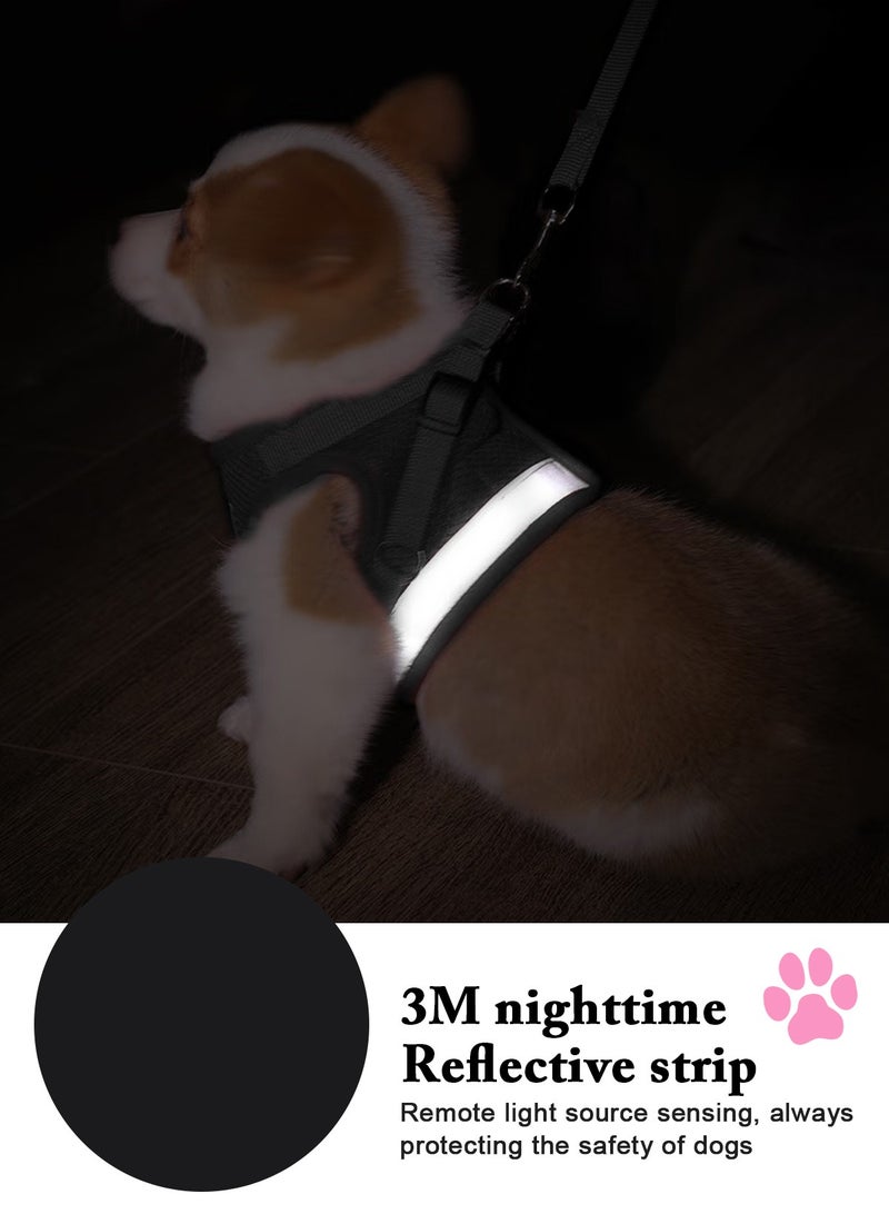 URbazaar Dog Harness with Leash Set,No Pull Adjustable Reflective Step-in Puppy Harness with Padded Vestfor Extra-Small/Small Medium Large Dogs and Cats - Image 5