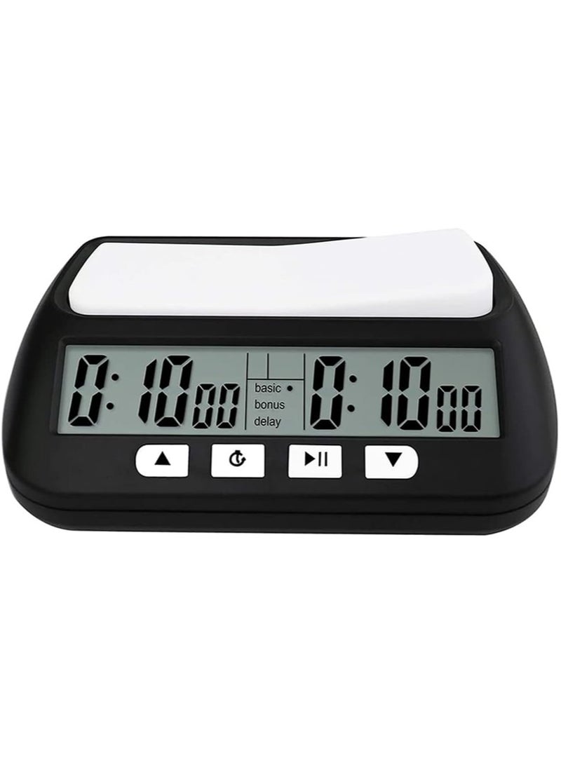 KASTWAVE Chess Clock Digital Chess Timer with Countdown Alarm Bonus and Delay Functions Professional Chess Clock Timer for Board Games (Battery Included) - Image 1