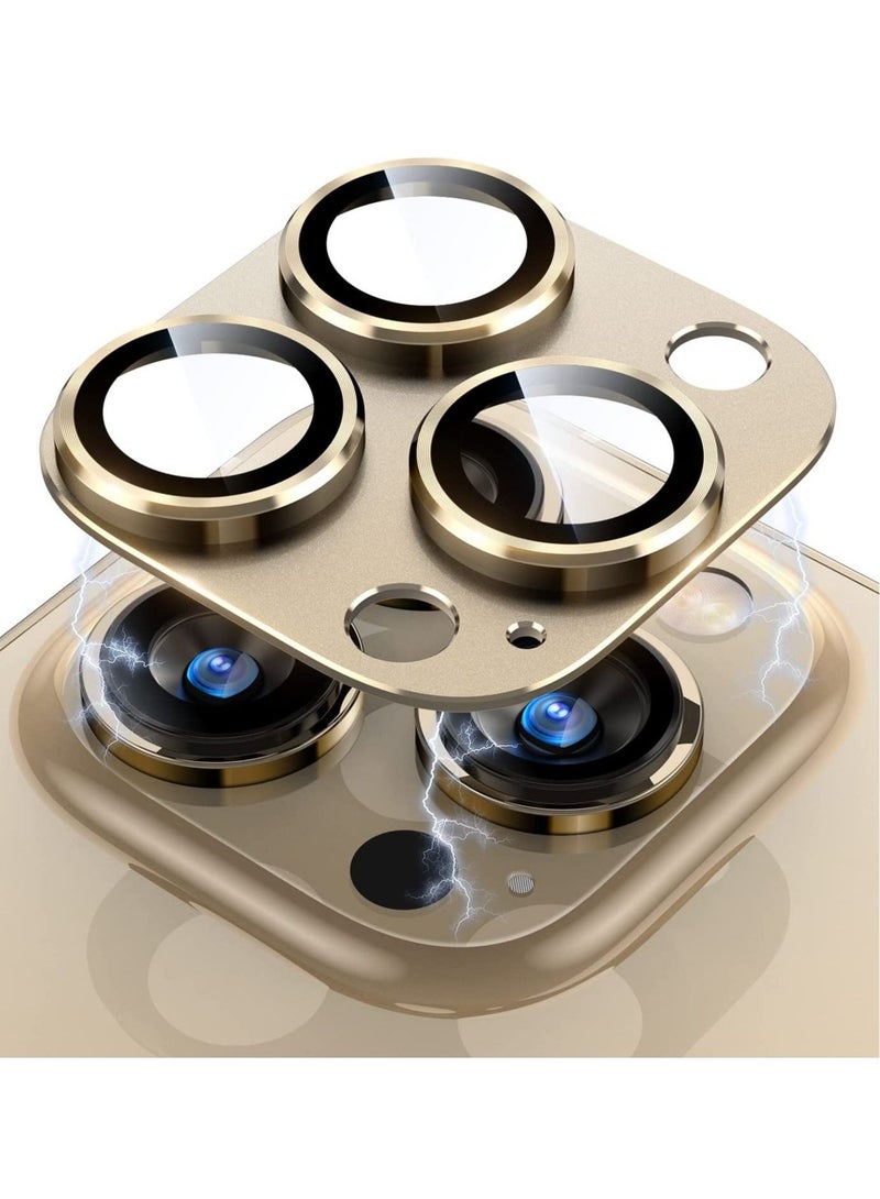 ELTRAZONE iPhone 14 Pro/iPhone 14 Pro Max Camera Lens Protector, [Drop Protection] 9H Tempered Glass Camera Cover Screen Metal Ring Case Friendly Scratch Resistant Easy to Instal - Image 1