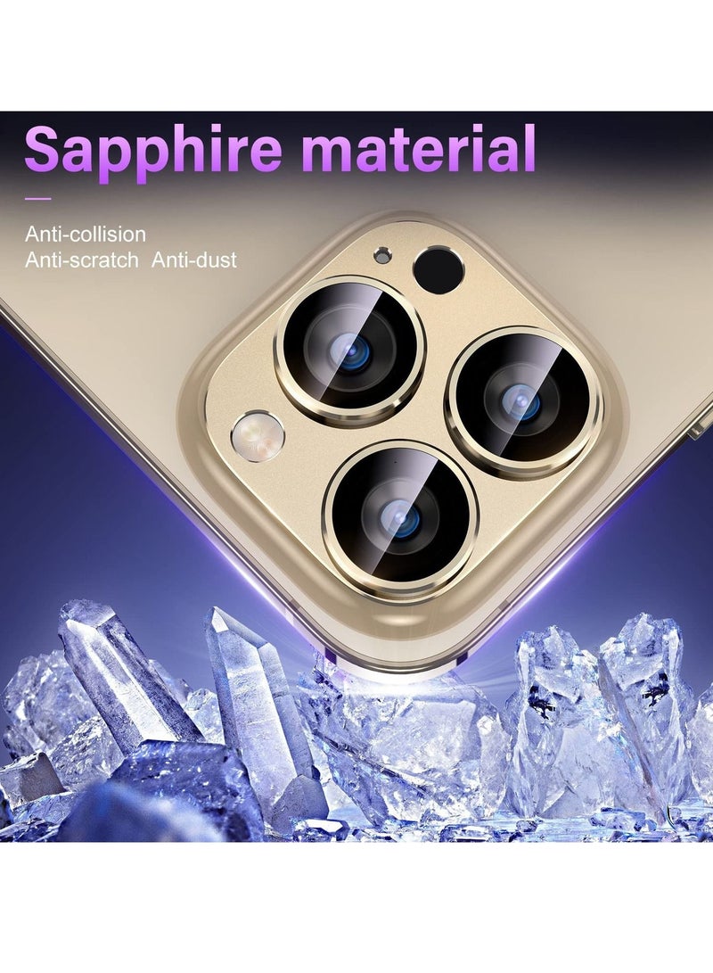 ELTRAZONE iPhone 14 Pro/iPhone 14 Pro Max Camera Lens Protector, [Drop Protection] 9H Tempered Glass Camera Cover Screen Metal Ring Case Friendly Scratch Resistant Easy to Instal - Image 4