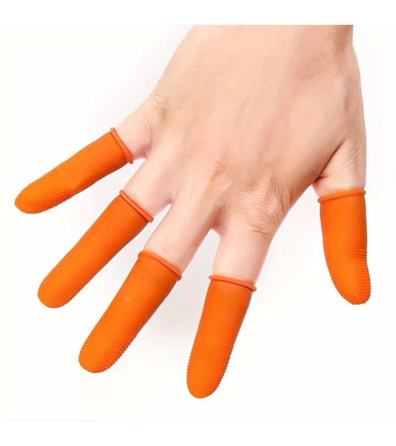 10 Pcs Rubber Finger Protectors For Glue Sewing Office Sorting Tasks - Image 3