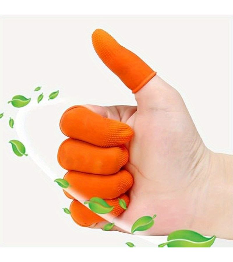 10 Pcs Rubber Finger Protectors For Glue Sewing Office Sorting Tasks - Image 4
