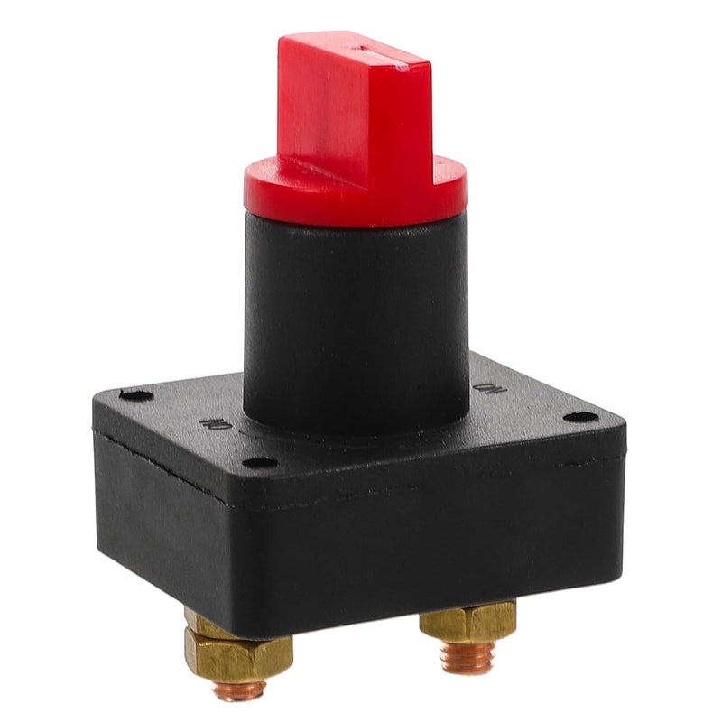 Motorcycle Tricycle 12v Battery Disconnect Switch Knob Rv Power Isolation Cutoff Switch Abs Anti-Leakage Universal Vehicle Battery Cut for Automotive Use - Image 1