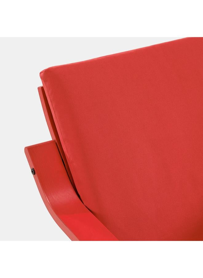 Zaboon Low-Back Armchair, Red/Vissle Red - Image 5