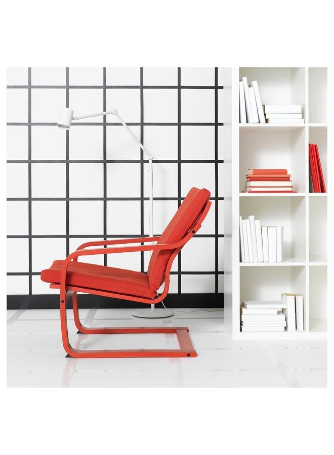 Zaboon Low-Back Armchair, Red/Vissle Red - Image 4