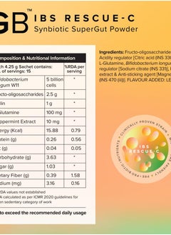 The Good Bug The Good Bug IBS Rescue C SuperGut Powder for Constipation Relief 15 Days Pack (Pack of 4)  - Image 3