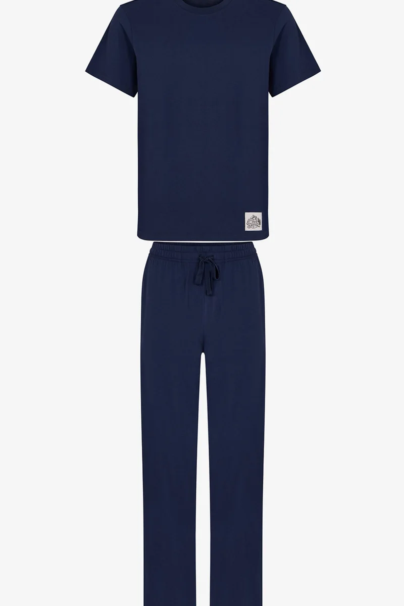 PENTI Men's Midnight Forest Short Sleeve Pajama Set