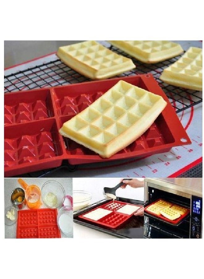 Generic - Silicone Mold For Making Waffles, Cakes And Desserts 1 Piece - Image 1