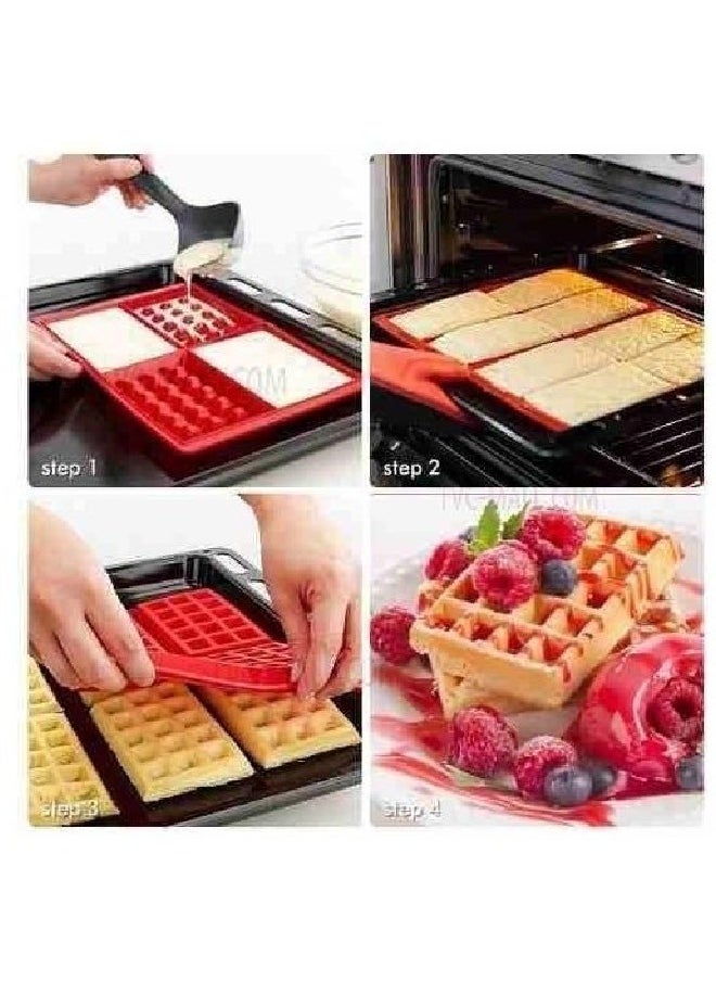 Generic - Silicone Mold For Making Waffles, Cakes And Desserts 1 Piece - Image 1