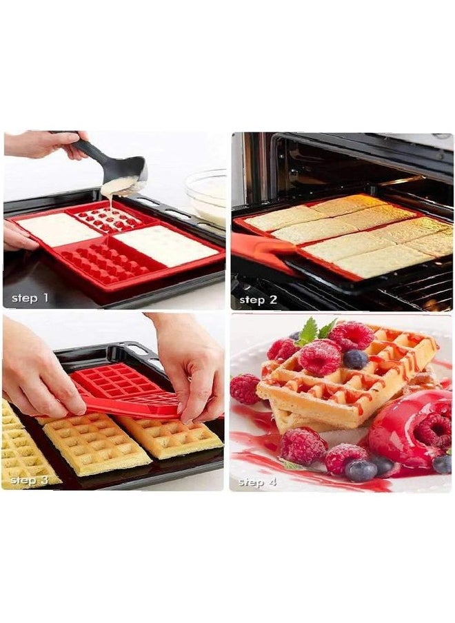 Generic - Silicone Mold For Making Waffles, Cakes And Desserts 1 Piece - Image 1