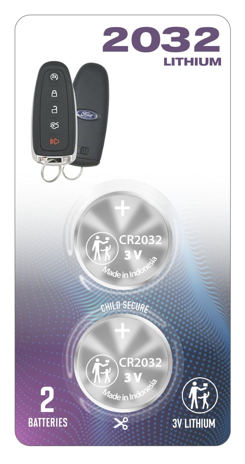 RemoteOverstock (عبوة 2) مفتاح عن بعد CR2032 2032 بديل OEM لـ M3N5WY8609 يناسب غلاف الحالة لفورد (2011-2019) إيدج إكسبيديشن إكسبلورر تورس فليكس إيسكايب فوكوس C-Max لسيارة لينكولن نافيجيتور MKS MKT MKX - Image 1